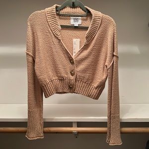 BDG Tan Cropped Sweater